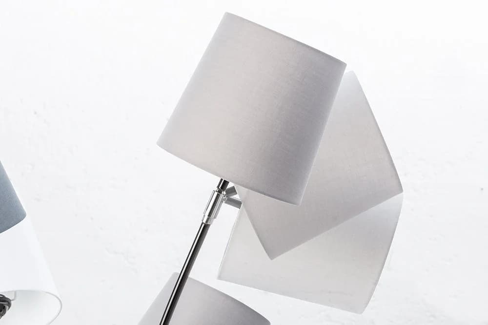 riess-ambiente Stehlampe LEVELS 176cm Schwarz/Grau Leinenstoff-Schirm Marmor - Bild 5