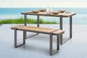 riess-ambiente Gartenbank TAMPA LOUNGE 125cm Natur/Grau Bild 2