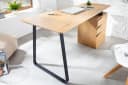 riess-ambiente Schreibtisch STUDIO 160cm Eichenoptik Schwarz mit Schubladen Bild 3