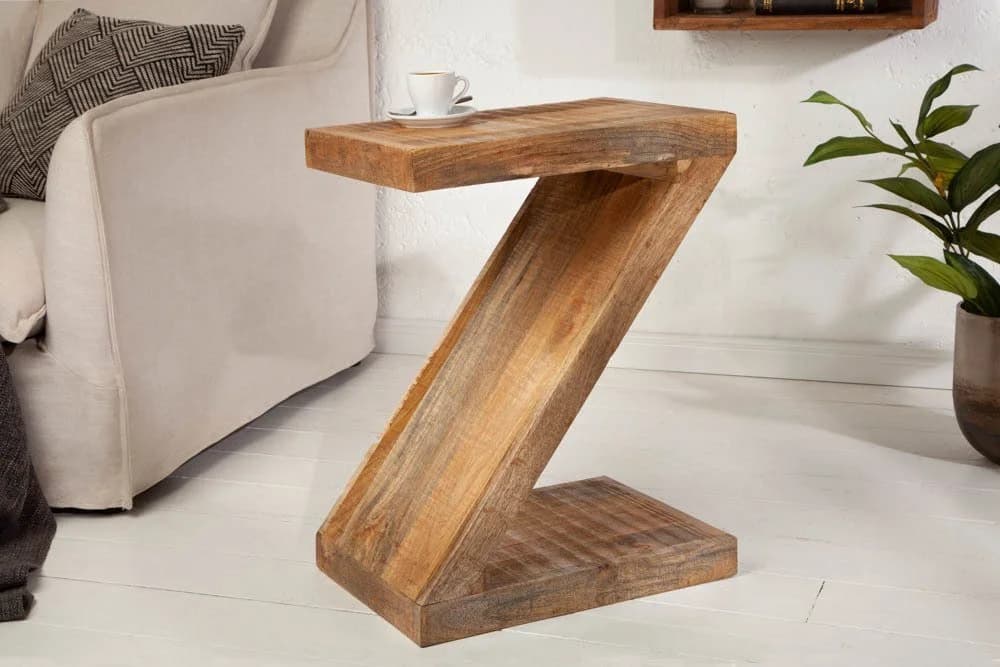 riess-ambiente Beistelltisch Z Mangoholz Massivholz Natur - Bild 2
