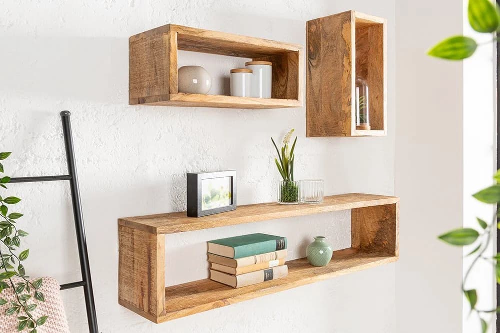 riess-ambiente Wandregal HEMINGWAY 94cm Massivholz - Bild 2