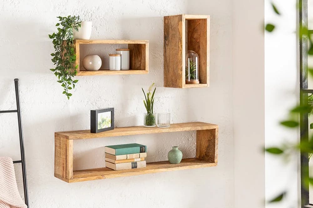 riess-ambiente Wandregal HEMINGWAY 94cm Massivholz - Bild 3