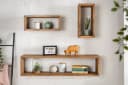 riess-ambiente Wandregal HEMINGWAY 94cm braun Massivholz Bild 1