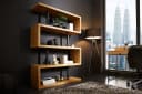 riess-ambiente Standregal SNAKE 165cm Eichenoptik Schwarz Modern Bild 2