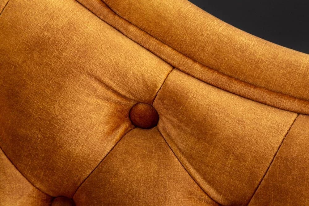 riess-ambiente Recamiere CHESTERFIELD Senfgelb Samt - Bild 4