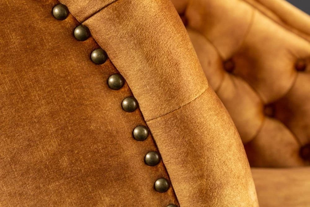 riess-ambiente Recamiere CHESTERFIELD Senfgelb Samt - Bild 5