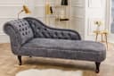 riess-ambiente Recamiere CHESTERFIELD Grau Samt Bild 2