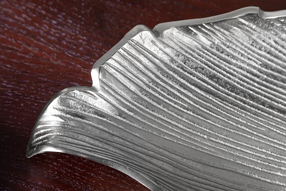 riess-ambiente Dekoschale ABSTRACT LEAF 64cm Silber Metall Blatt - Bild 5