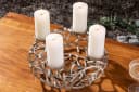 riess-ambiente Kerzenhalter ABSTRACT 38cm Silber Metall Kranz Bild 1