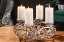 riess-ambiente Kerzenhalter ABSTRACT 38cm Silber Metall Kranz Bild 2