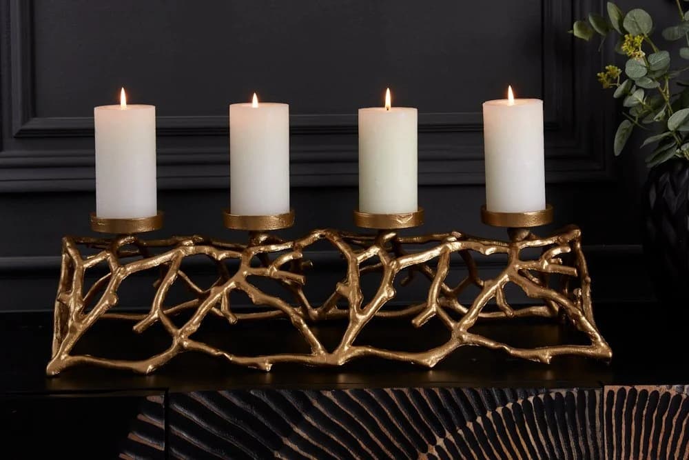 riess-ambiente Kerzenhalter ABSTRACT 60cm Gold - Bild 3
