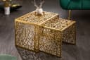 riess-ambiente Couchtisch ABSTRACT Set 2-tlg. Gold Metall Modern Bild 2