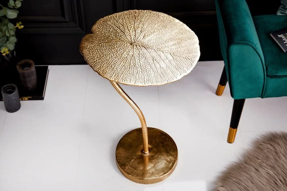 riess-ambiente Beistelltisch LEAF 42cm Gold Metall Blatt-Design - Bild 2