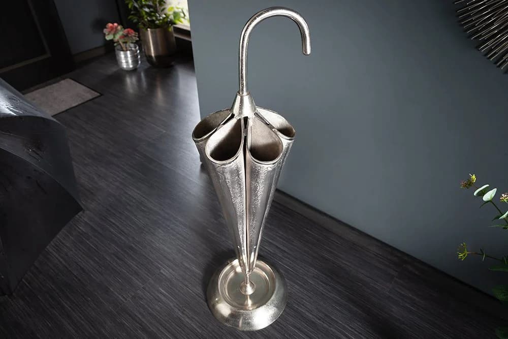 riess-ambiente Schirmständer UMBRELLA silber Metall-Aluminium-Legierung - Bild 3