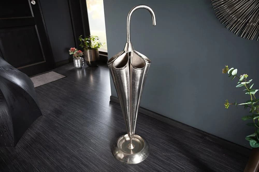 riess-ambiente Schirmständer UMBRELLA silber Metall-Aluminium-Legierung - Bild 4