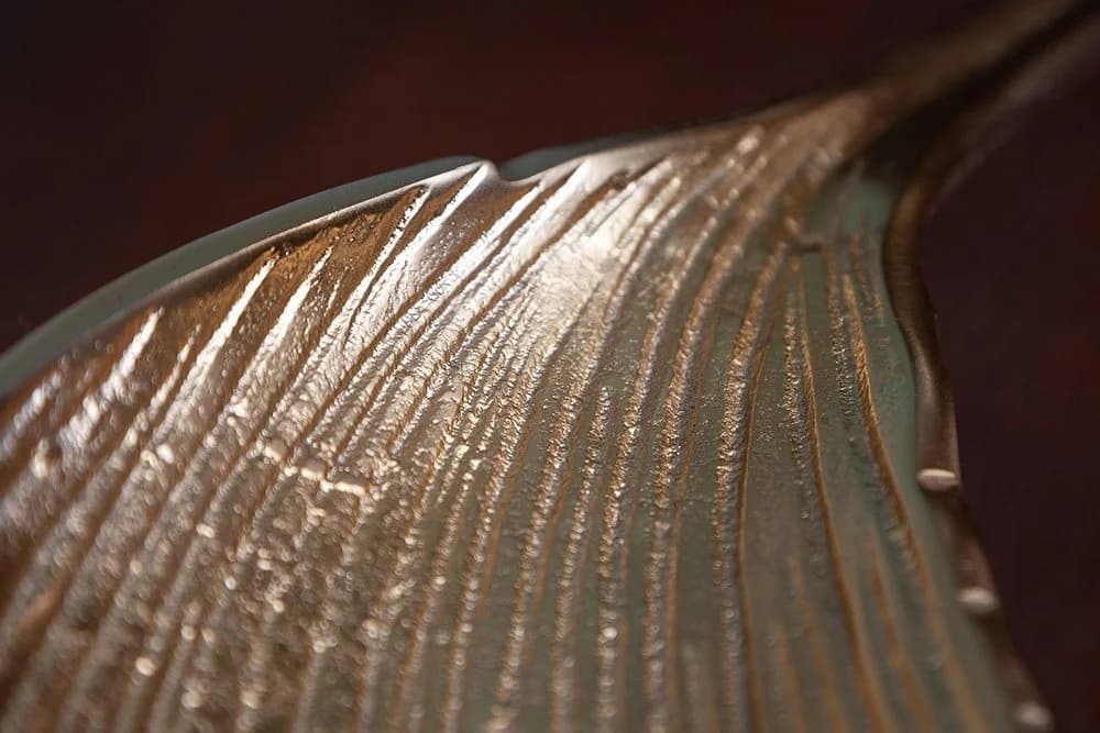riess-ambiente Dekoschale ABSTRACT LEAF 64cm Gold Metall Blatt - Bild 4