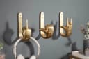 riess-ambiente Wandgarderobe FINGERS gold Metall 3-teilig Bild 1