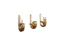 riess-ambiente Wandgarderobe FINGERS gold Metall 3-teilig Bild 2