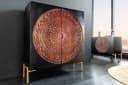 riess-ambiente Highboard MANDALA 120cm Schwarz Gold Massivholz Bild 2