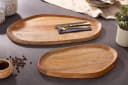 riess-ambiente Dekotablett AMAZONAS 56cm Set 2 St Massivholz Natur Urban Bild 2