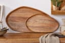 riess-ambiente Dekotablett AMAZONAS 56cm Set 2 St Massivholz Natur Urban Bild 3