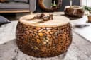riess-ambiente Couchtisch Set STONE MOSAIC Kupfer/Natur 2-tlg. Handmade Bild 3