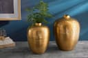 riess-ambiente Tischvase ORIENTAL 32cm gold Hammerschlag Design Set 2 St Bild 1