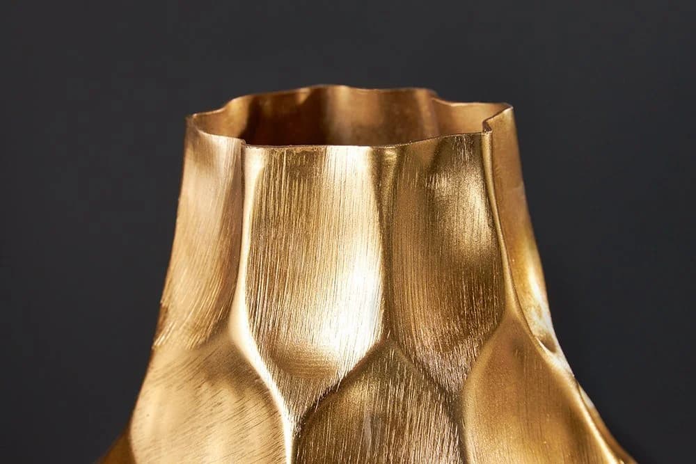 Riess Ambiente Vase ORGANIC ORIENT 45cm Gold Hammerschlag-Design - Bild 5