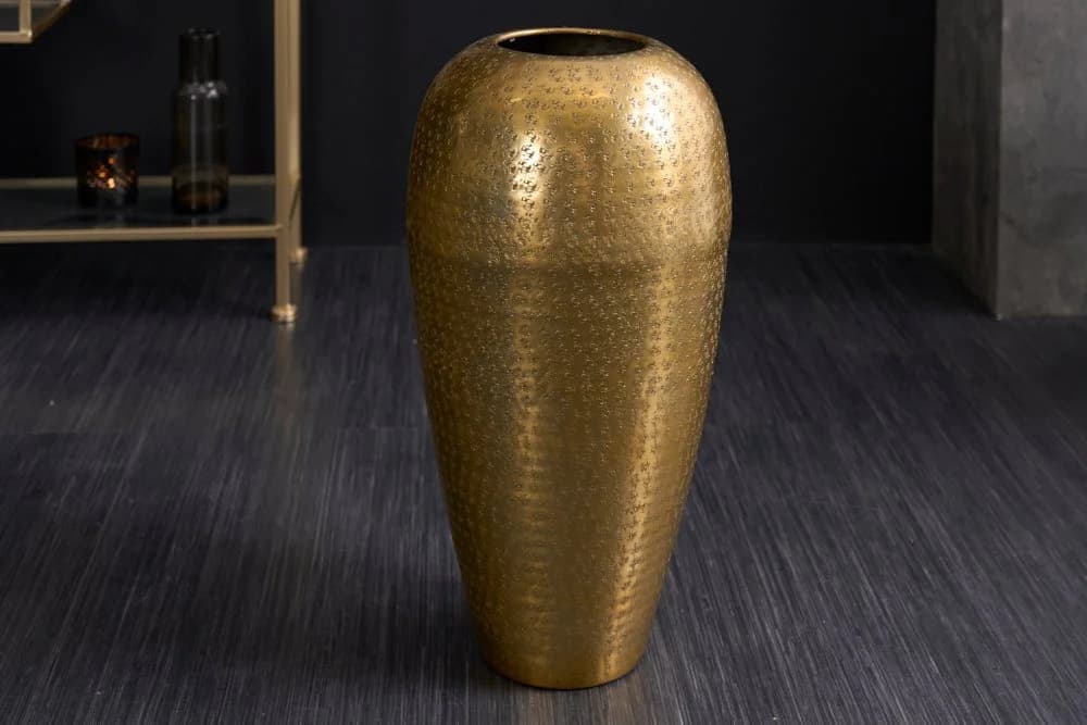 riess-ambiente Bodenvase ORIENTAL 50cm Gold Hammerschlag-Design - Bild 3