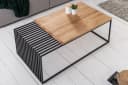 riess-ambiente Couchtisch ARCHITECTURE 100cm Natur Eiche Massivholz Industrial Design Bild 3