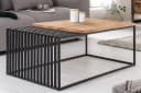 riess-ambiente Couchtisch ARCHITECTURE 100cm Natur Eiche Massivholz Industrial Design Bild 4