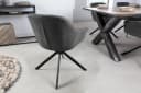 riess-ambiente Polsterstuhl PAPILLON Anthrazit/Schwarz mit Armlehne 180° drehbar Bild 5