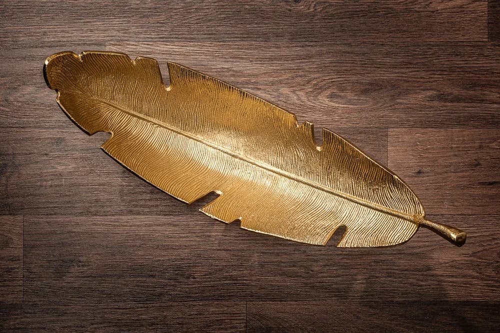 riess-ambiente Dekoschale Gold Leaf 62cm Blatt Design - Bild 4