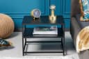 riess-ambiente Beistelltisch DURA STEEL 50cm Schwarz Metall 2 Ablagen Bild 4