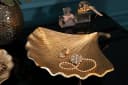 riess-ambiente Dekoschale GINKGO 33cm Gold Metall Handmade Bild 4