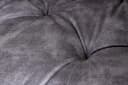 riess-ambiente Barhocker MILANO Grau Schwarz Samt Metallgestell mit Lehne Bild 5