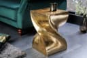 riess-ambiente Beistelltisch TWIST 45cm Gold Handmade Aluminium Hocker Bild 1