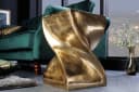 riess-ambiente Beistelltisch TWIST 45cm Gold Handmade Aluminium Hocker Bild 2