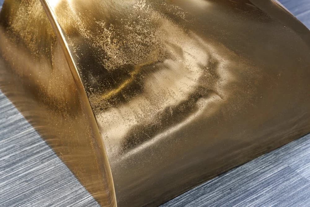 riess-ambiente Beistelltisch TWIST 45cm Gold Handmade Aluminium Hocker - Bild 5