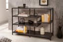 riess-ambiente Standregal SLIM LINE 115cm schwarz Industrial Design Metall Bild 2