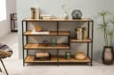 riess-ambiente Standregal SLIM LINE Industrial Design Natur/Schwarz Bild 1