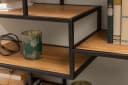riess-ambiente Standregal SLIM LINE Industrial Design Natur/Schwarz Bild 3