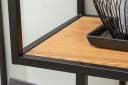 riess-ambiente Standregal SLIM LINE Industrial 185cm Wildeiche Schwarz Bild 4