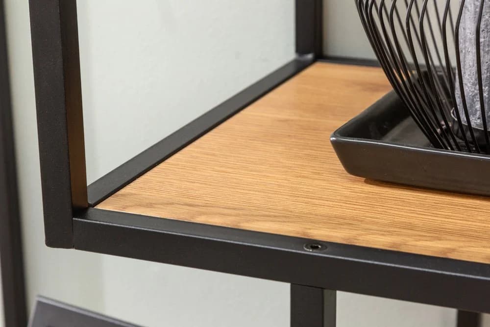 riess-ambiente Standregal SLIM LINE Industrial 185cm Wildeiche Schwarz - Bild 4