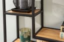 riess-ambiente Wandregal SLIM LINE 95cm Natur/Schwarz Industrial 5 Fächer Bild 5