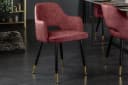 riess-ambiente Esszimmerstuhl PARIS Samt mit Armlehne Bordeaux/Gold Bild 2
