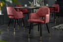 riess-ambiente Esszimmerstuhl PARIS Samt mit Armlehne Bordeaux/Gold Bild 3