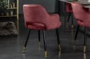 riess-ambiente Esszimmerstuhl PARIS Samt mit Armlehne Bordeaux/Gold Bild 4