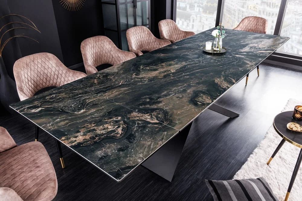 riess-ambiente Esstisch EUPHORIA Keramik Ausziehbar Taupe Schwarz - Bild 2