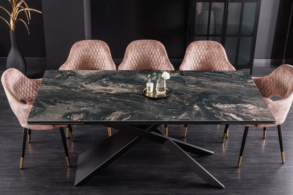 riess-ambiente Esstisch EUPHORIA Keramik Ausziehbar Taupe Schwarz - Bild 5